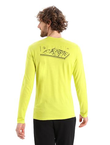 Shine Icebreaker Merino 200 Oasis Long Sleeve Crewe Alps 3D Men's Base Layers | AU 1350KORI